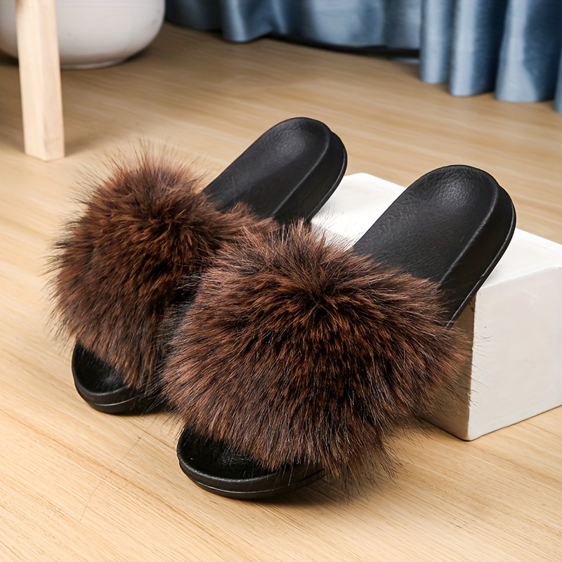 

's Fur Slippers, Eva , Comfortable, , Slippers, Or , , One- , , Eva