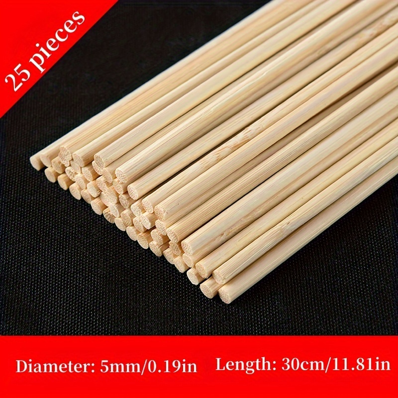 4本セット 文房具 国産竹 竹棒 No.31