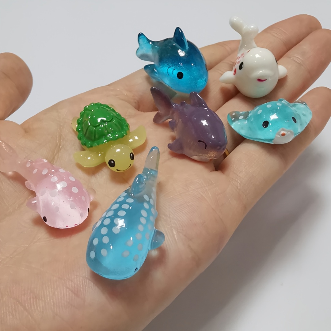 

7pcs 3d Sea Animal Charms Set, Abs Material, Shoe & Slipper Decorations, Party Favors, Ideal Gift Accessories