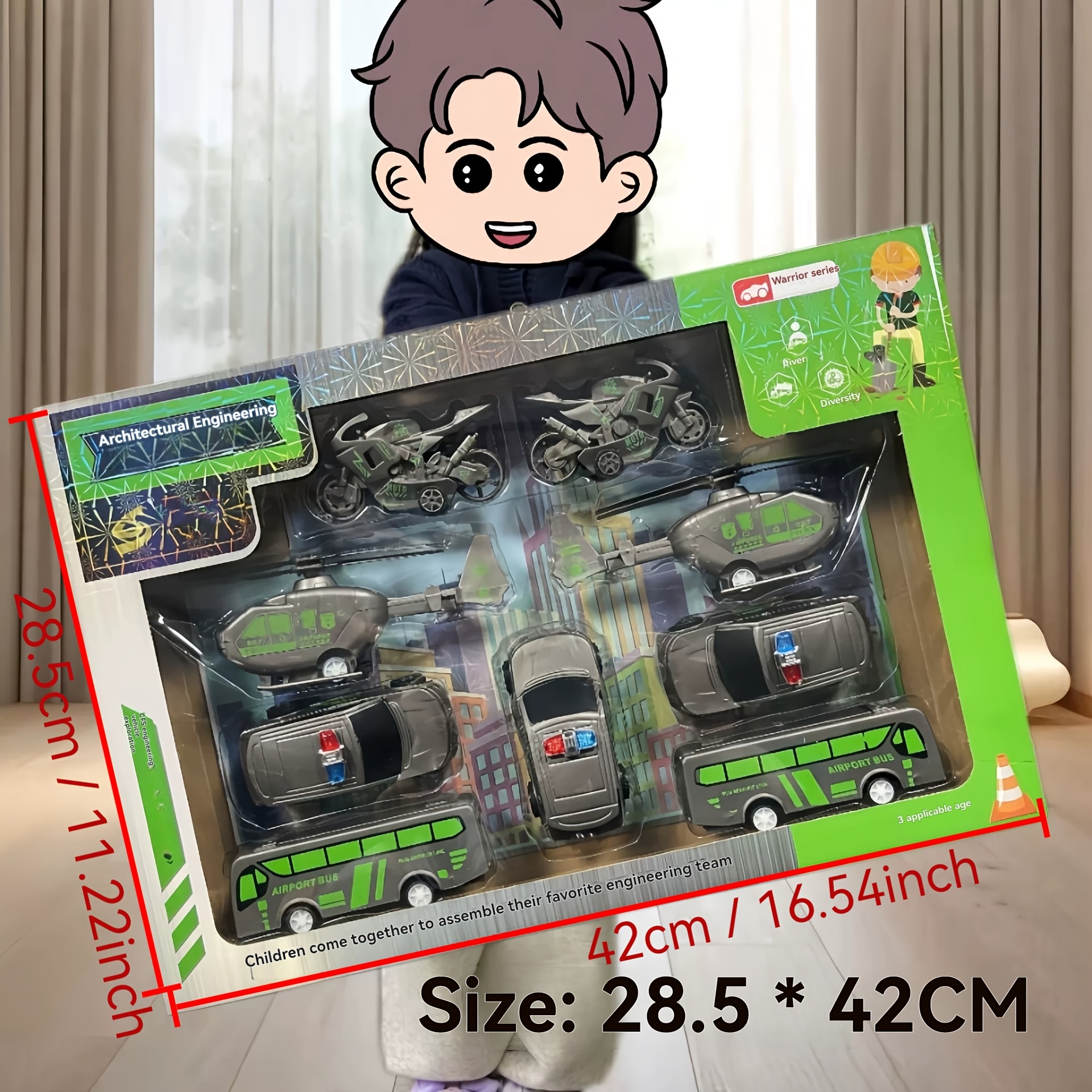 serie juguetes combinados policía avión motocicleta Temu Ecuador