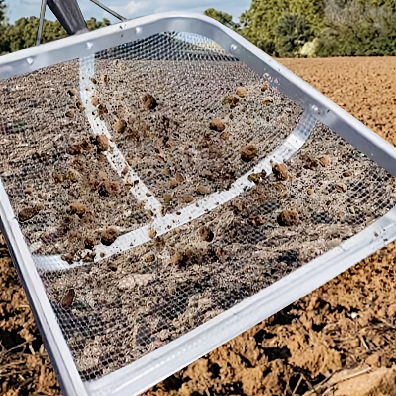 

1pc Écran en de tri de sol en métal , Outil de jardinage , pour l' et le jardinage, avec une capture efficace de pour le , les , le sol, les feuilles, le compost et la paille à scie