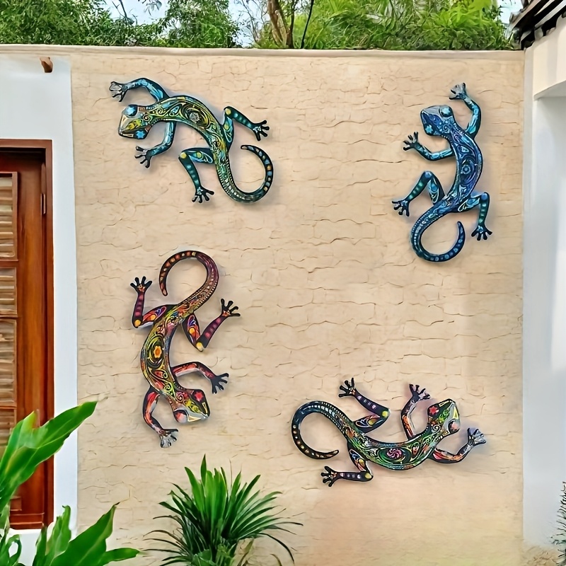 Metal Reptile Wall Decals Metal Outdoor Lizard Metal Gecko Products For Sale