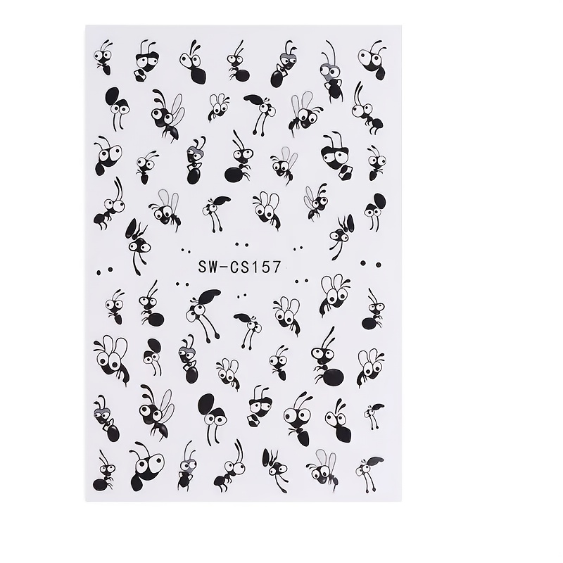 Cartoon Ant Nail Stickers