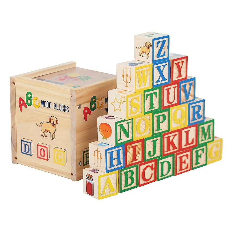 Wooden Alphabet Blocks