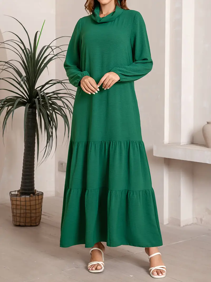 womens modest abaya robe dress elegant emerald green - Temu Oman womens modest abaya robe dress elegant emerald green - Temu Oman