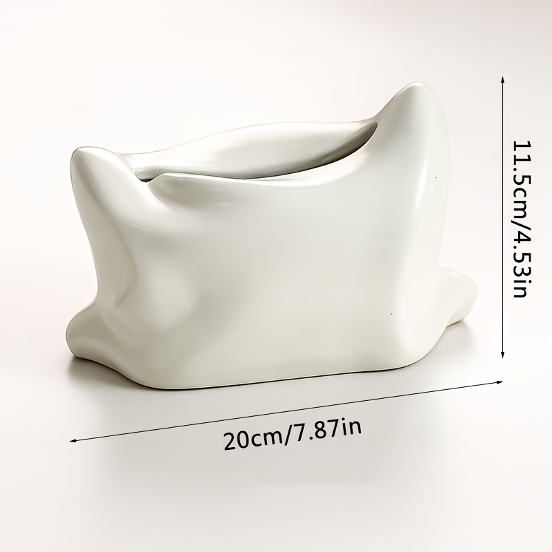 1 ceramic tissue box creative   in glossy green white ideal for bathroom living room bedroom dining table decor   accessory for thanksgiving Product details 2