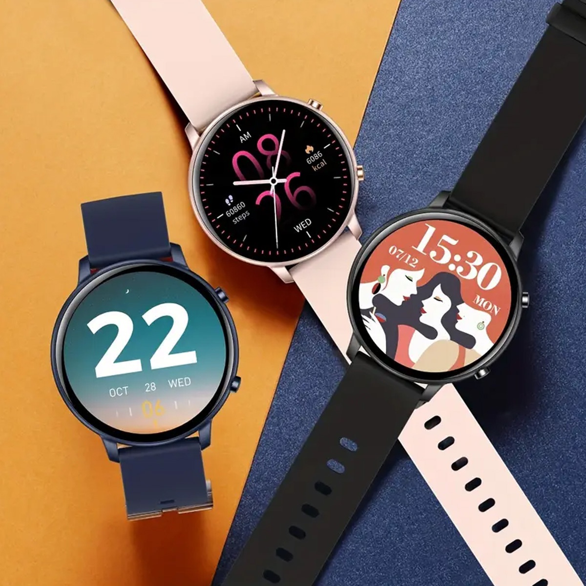 Upgraded Smart Watch (Answer/Make Calls), 3.53 cm Display Smart Watch for Women Men, with Wireless Call/Receive Messages, Alarm Clock, Music Playback, Support Multiple Sports Modes, Step Calorie Counter for iPhone And Android Phone Watch