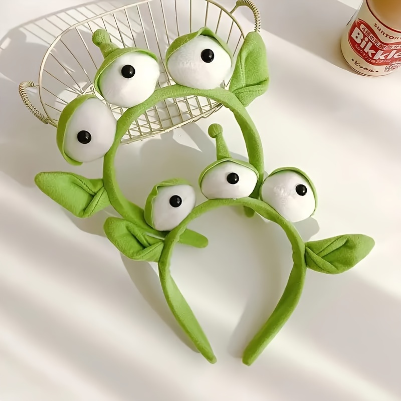 

1pc/2pcs Aliens Monster Headband, Cute Plush Hairband For Halloween, Christmas, Birthday Party, Women' Hair Accessories, Polyester Fabric, Normal Hair Type, Woven Style