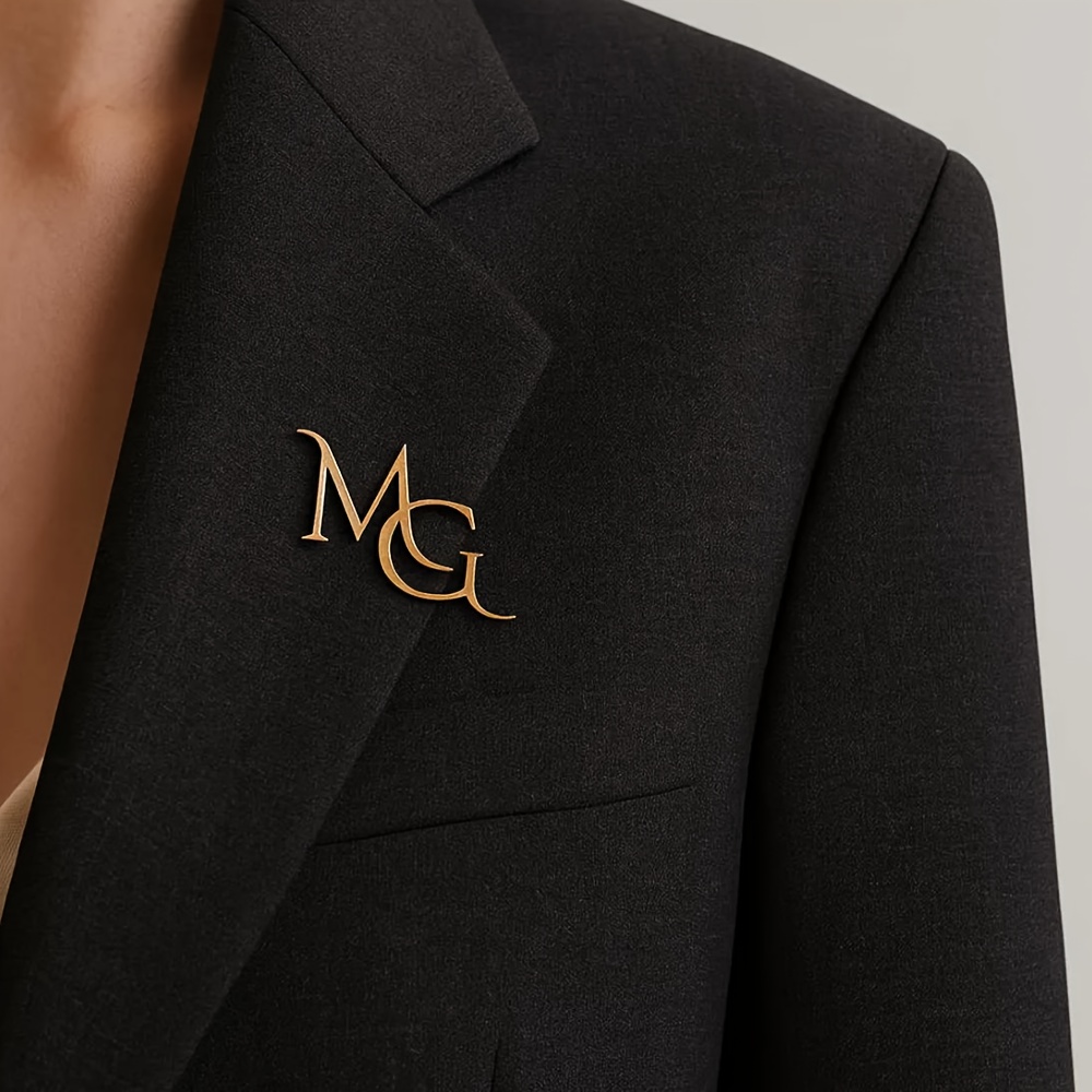 TEMU Broche de Acero Inoxidable Personalizado con - Diseño Elegante y Sencillo para Uso Casual, Regalo para , , Graduaciones, Accesorio de Regalo