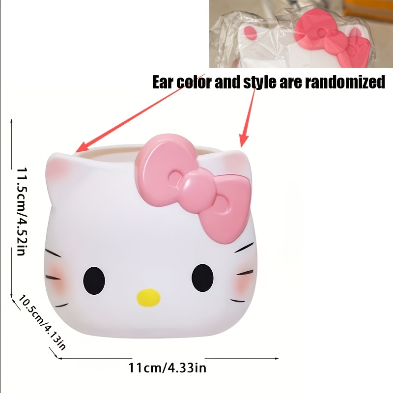 Random Color Bathroom Storage Ornament Cute Cartoon Study Supplies Creative Phone Stand Toothpaste Toothbrush Storage Vase Placement Makeup Brush Storage Rack