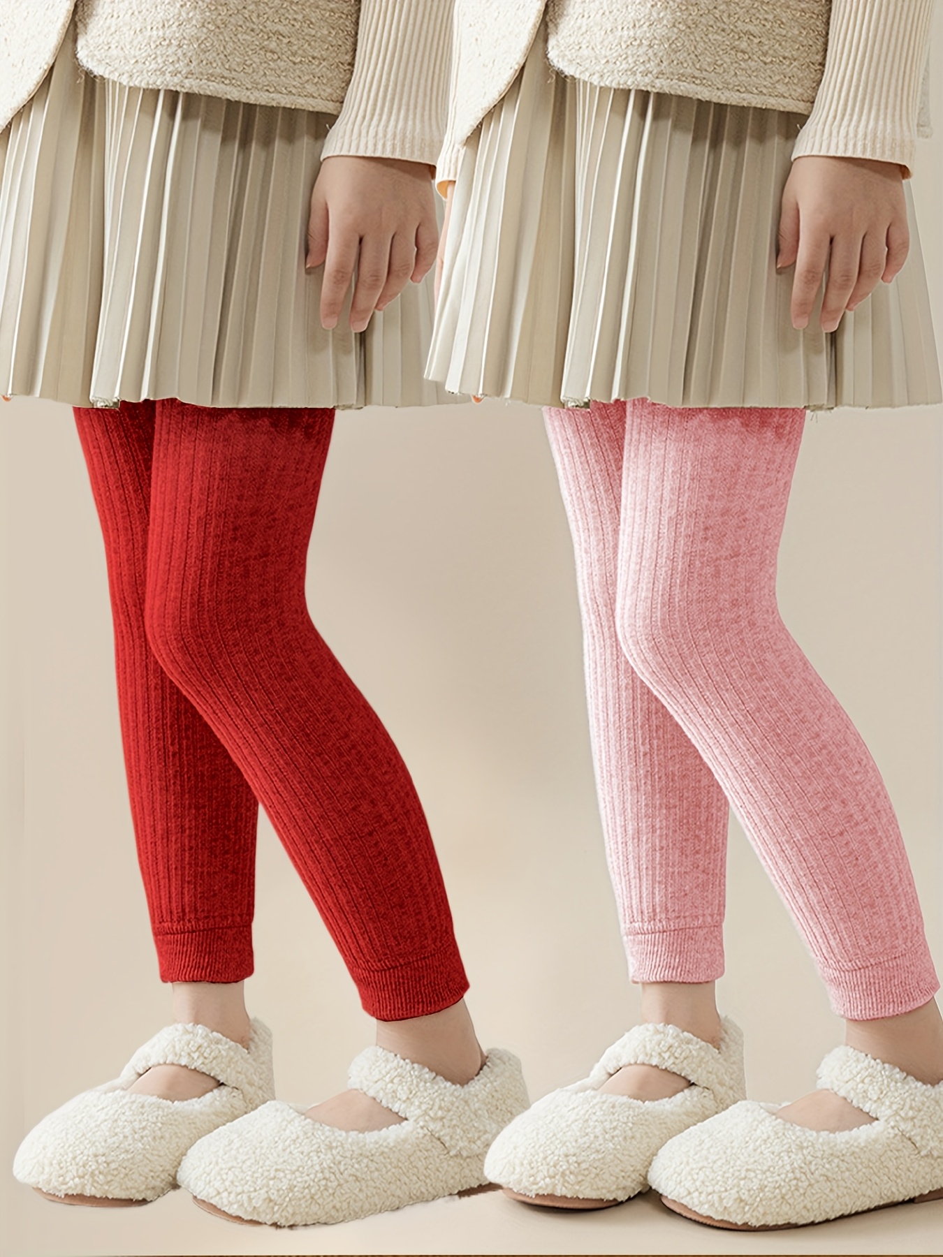 Looksy Leggings Para Niñas Tela De Algodón Transpirable Hasta El Tobillo Sólidos Clásicos Y Vivos Ropa Deportiva Para Niños Baile Escolar Ropa Diaria Amaranto 3 Años (98 Cm