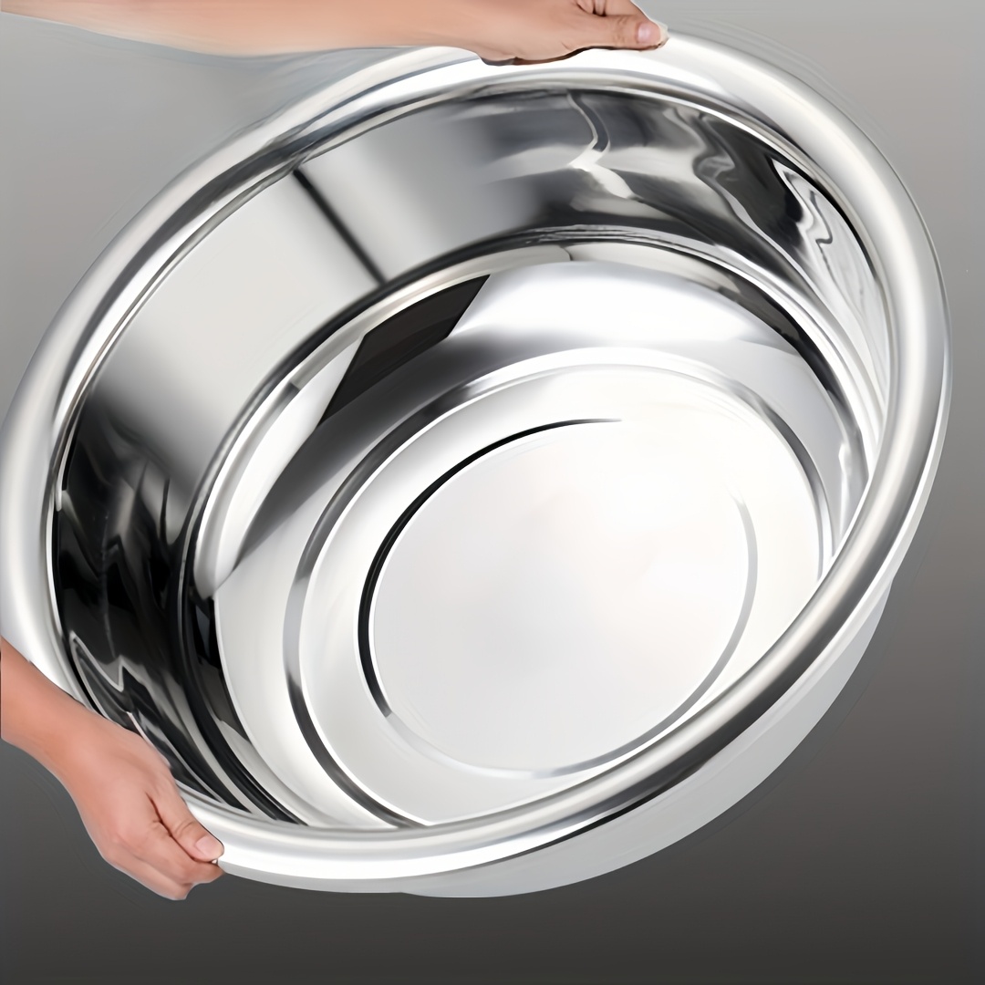 TEMU 1-2 piezas Baño de Acero Inoxidable de Gran Tamaño y Mezclador de 36Cm/14Pulgadas y Mezclador Baño de Cara para Extra Grande Cocina de Verduras