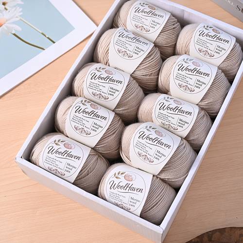 luxury 10 ply yarn 500 merino medium friendly pilling resistant warm lightweight and non irritating suitable for hand knitting sweaters scarves hats socks cardigans etc