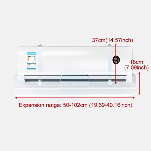 transparent air conditioner adjustable wind deflector accessory adjustable airflow anti direct blast universal deflector no drill installation adjustable anti direct blast