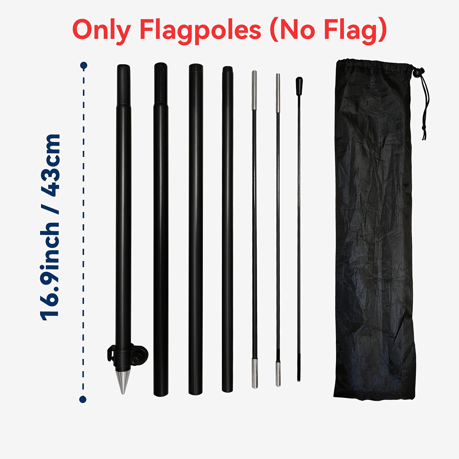TEMU 1pc Solid Color Feather Flag, Red Yellow Blue Green White Options, Outdoor Advertising Banner, Business Flag, Event Display Sign, Flag Signage,