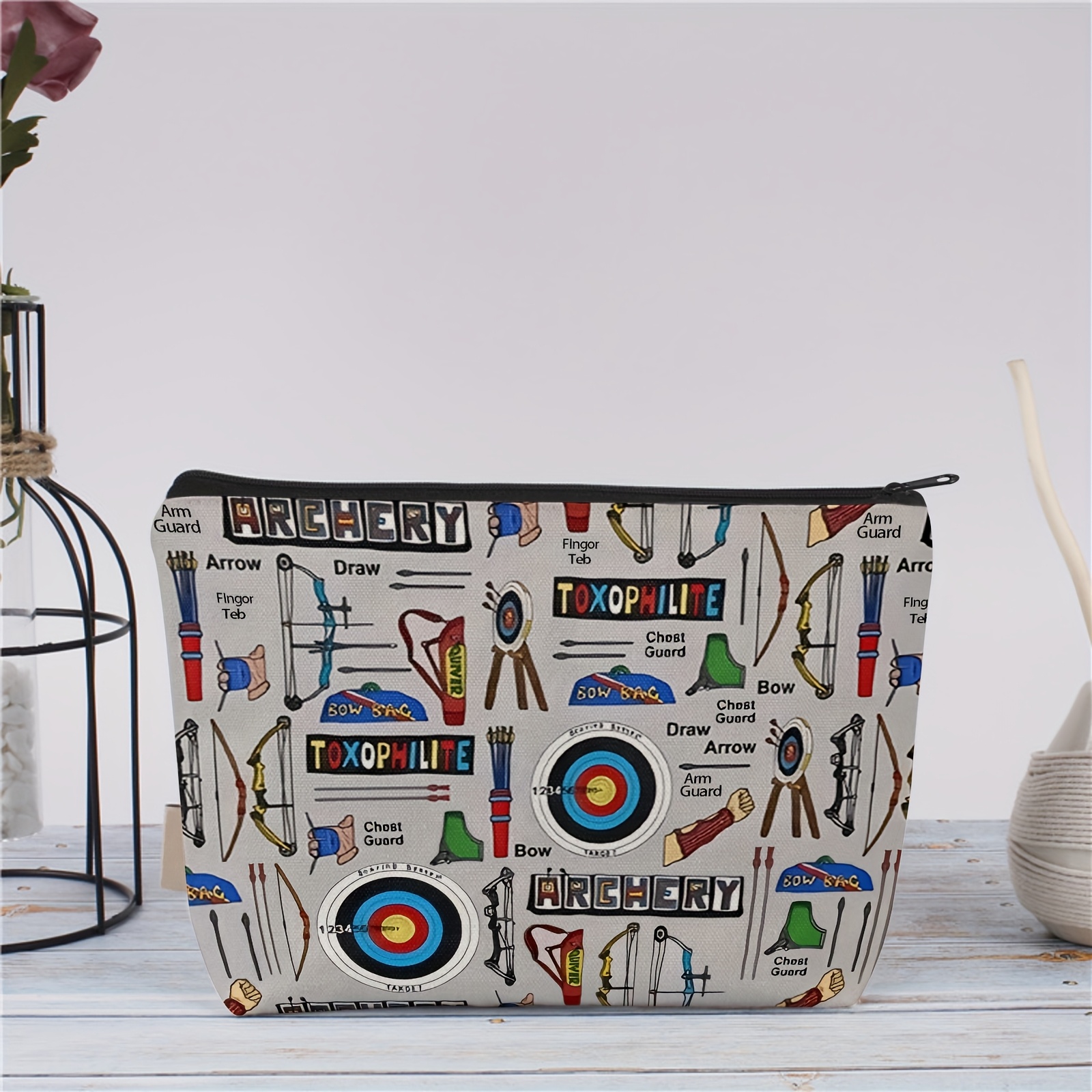Image of Archery Grooming Bag, Archery Sports Makeup Bag, A Great Gift For , Sunny, And Sports Enthusiasts
