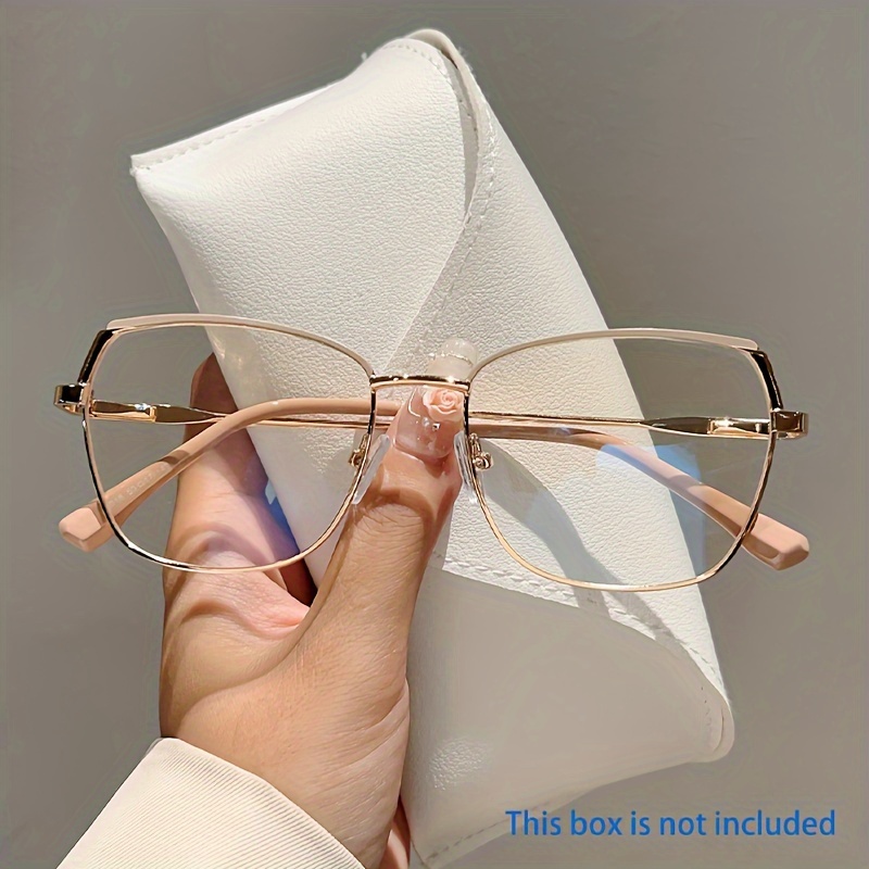 1pc Women New Irregular Square Fashion Glasses Minimalist Retro Light Glasses