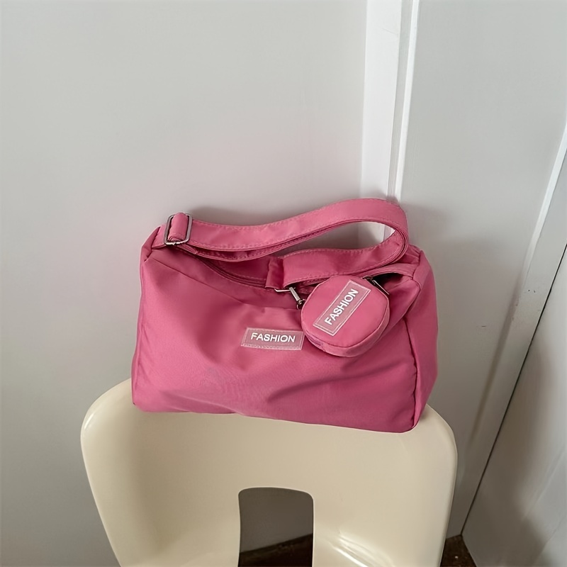 E-shop Neue Umhängetasche Studenten Klasse Mode Damen Tasche Ins Wind Große Kapazität Einfarbig Mutter Schultertasche