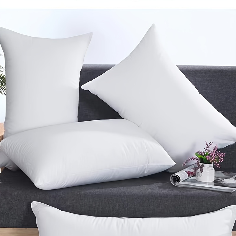 2pcs bed pillow white solid color pillow with   cotton cover soft and breathable pillow for home bedroom hotel details 2