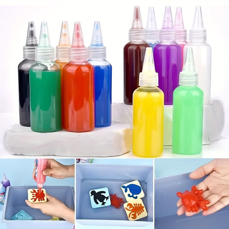 

Handmade Diy Magic Aqua Fairy Crafting Set - Colorful Chromatin Glue & 3d Sea Creature Resin Molds For Aqua Fairy Creation