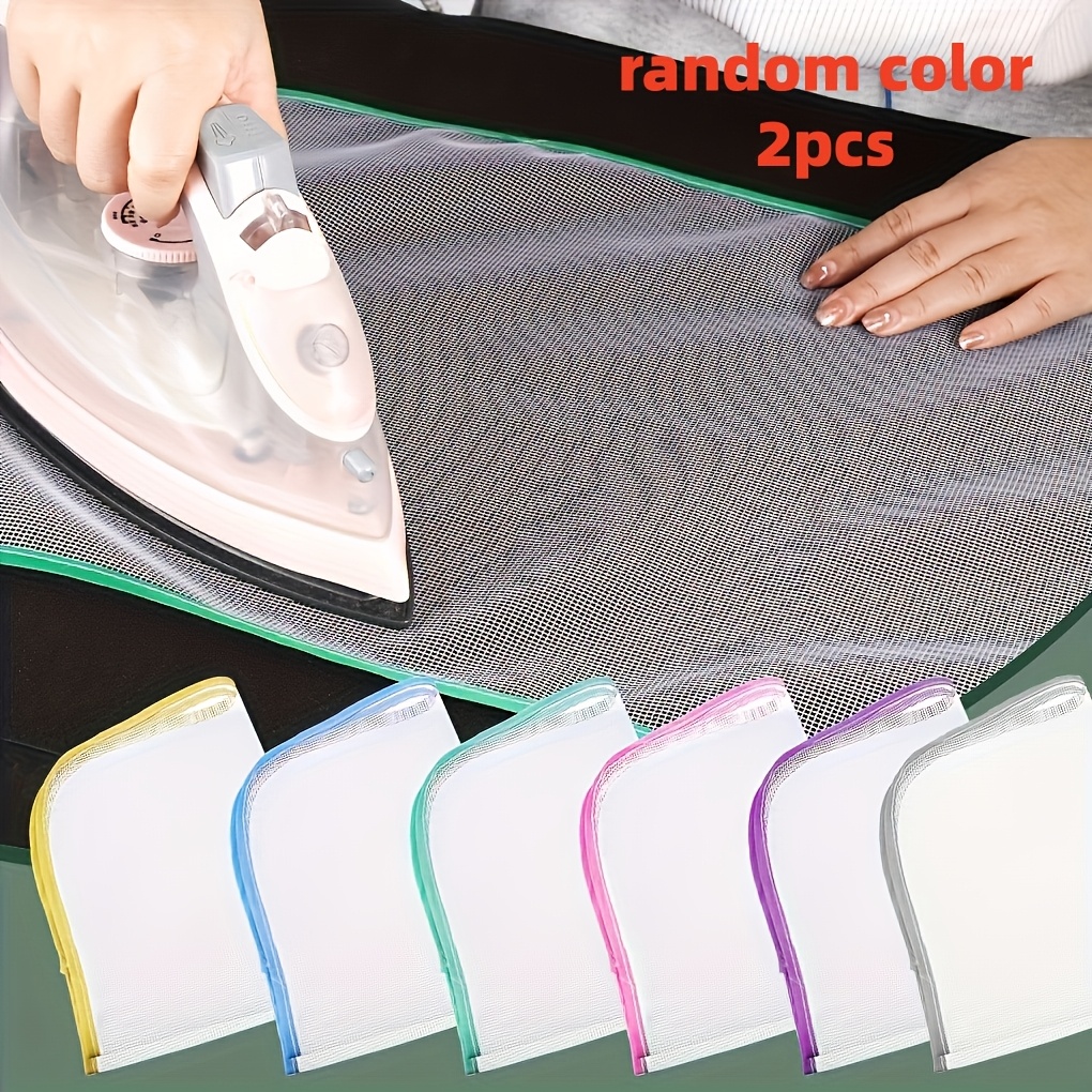 TEMU 2pcs Heat-resistant Ironing Mats - Protection Cloth, Breathable Mesh Design Prevents Scorching, No Electricity Needed, Ideal For Home Ironing |