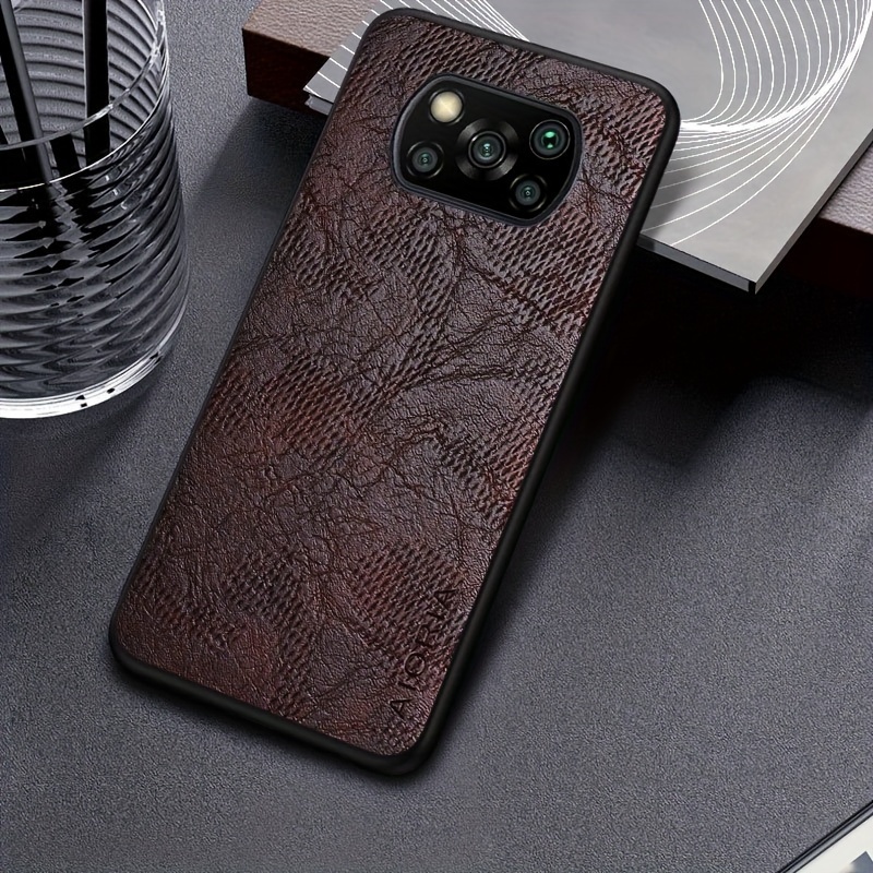 TEMU Phone Case: Case For Xiaomi Poco X3 Nfc Business Wind Pattern Back Cover For Poco X3