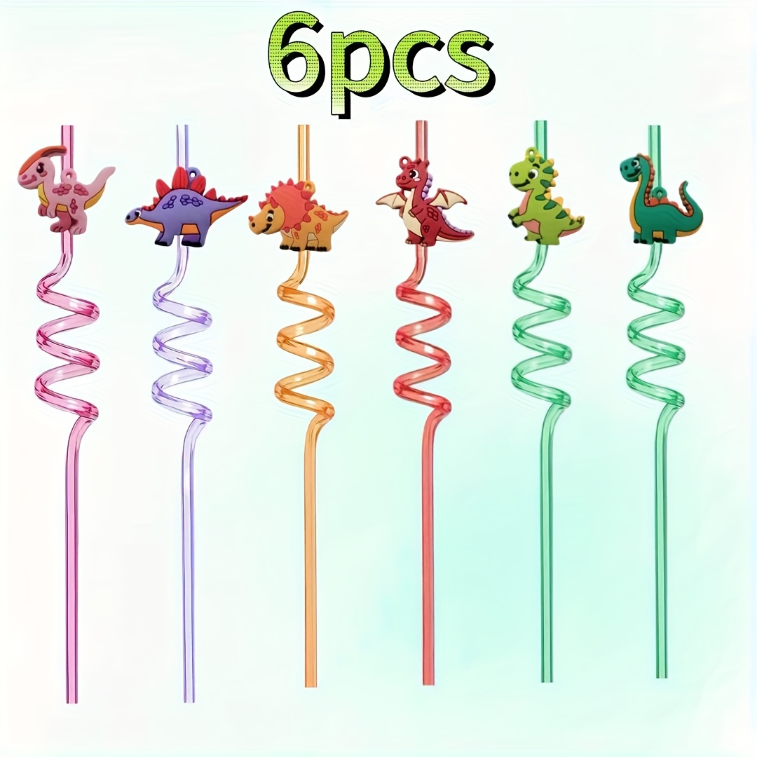 Dinosaur-themed Straws, Reusable Drink Straws For Jungle Parties And Festival Party Decorations