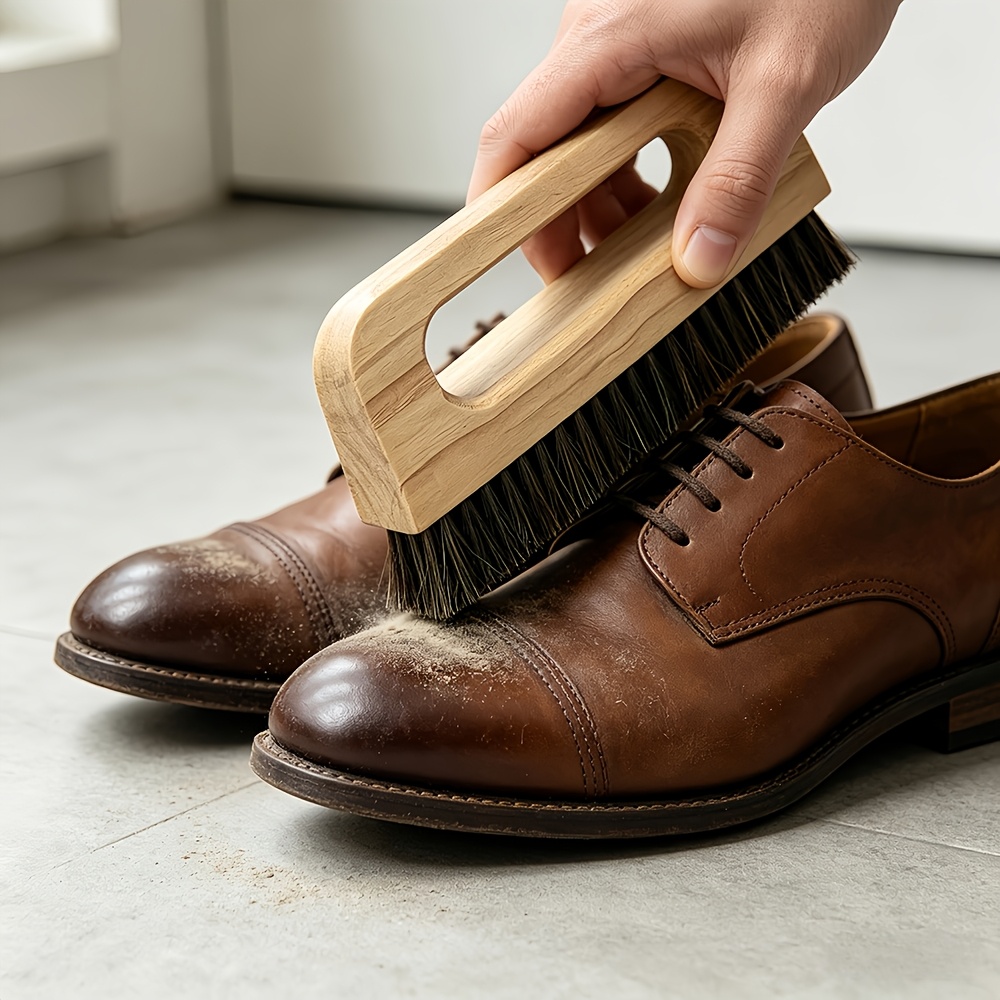1pc Wallpaper Brush Wallpaper Smoothing Brush Multi-Purpose Cleaning Brush Horse Hair Wooden Handle Wallpaper Paste Brush Cleaning Tools