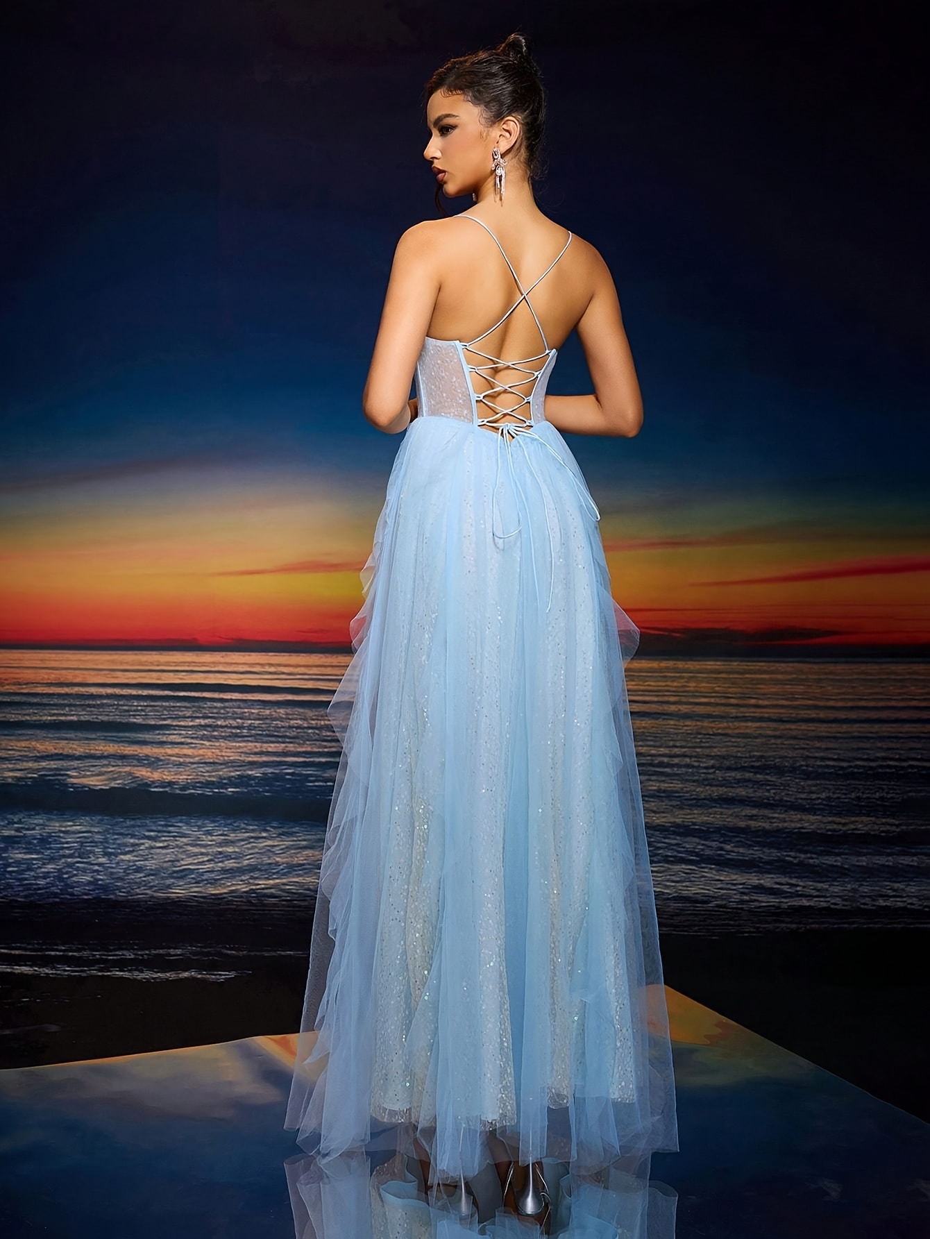 dry blue cheese dressing mix Tavimart Summer Women's Mesh Sheer Holiday Beach Club Sexy Maxi Dress   tavimart