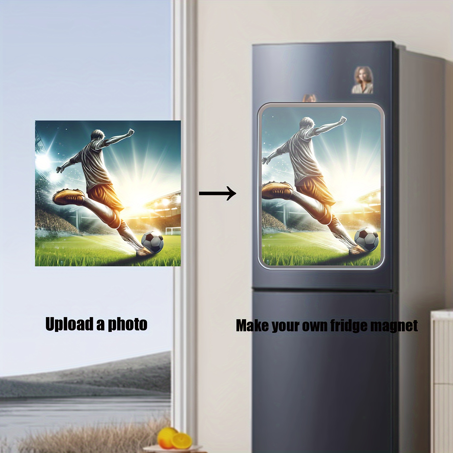 Image of [customized Product] 1pc Photo Customization, Creative Acrylic Fridge Magnet Custom Anime Magnetic Cartoon Animal Cute Soft Magnetic Fridge Magnet 5cm/1.97inch Magnet Custom Lover Photos, Home