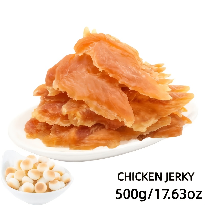 TEMU 200g/300g/500gchicken For Dogs, Chicken Dog Treats For Small Dogs, Medium Pets And Large Breeds, Natural Dog Treats, Dried Chicken Dog Treats,