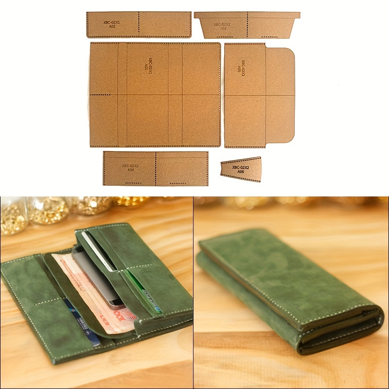 

Diy Wallet Kit - Kraft For Long Purse , 20x9cm