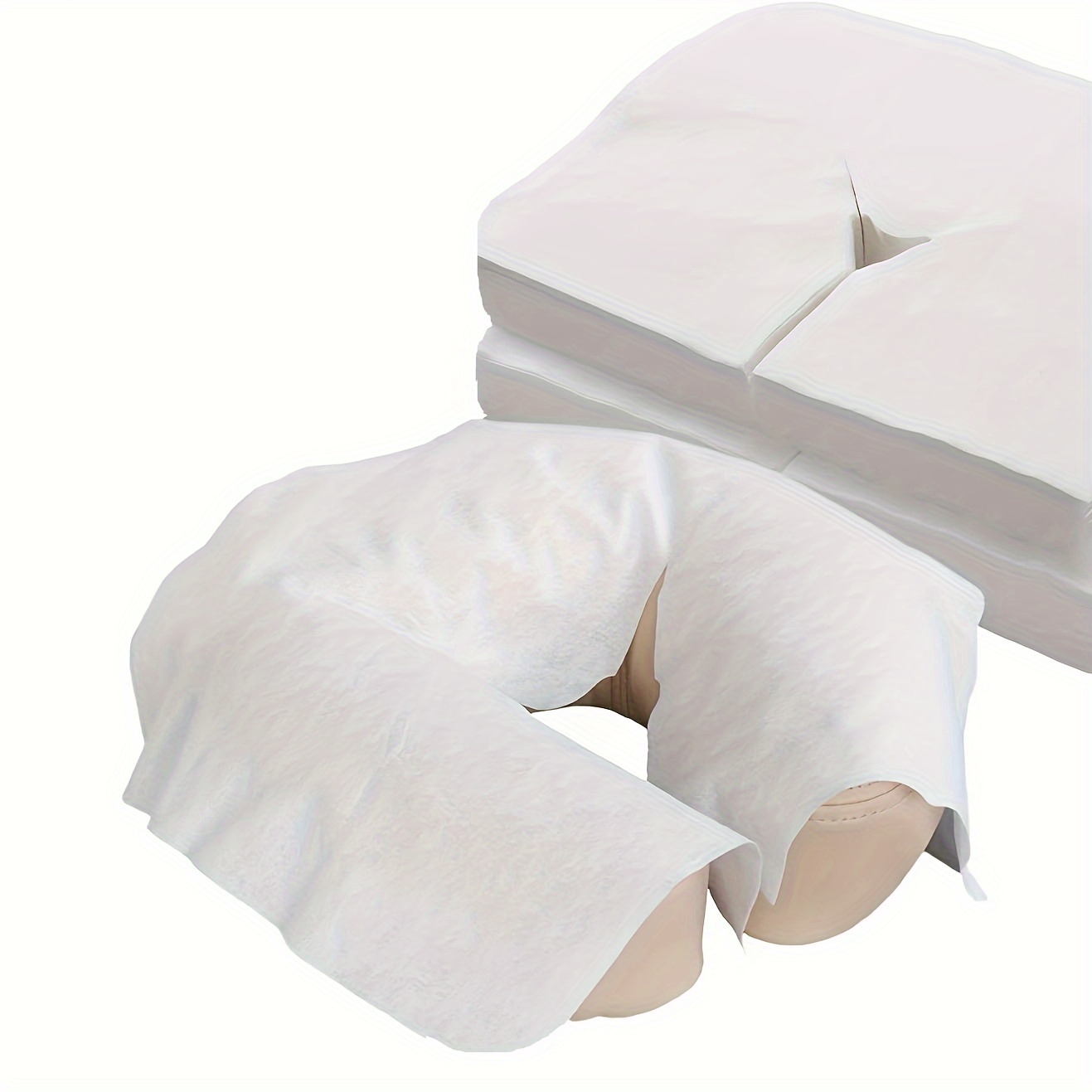 

100-piece Disposable Face Pillow Covers For & Chairs - Soft Headrest Protectors