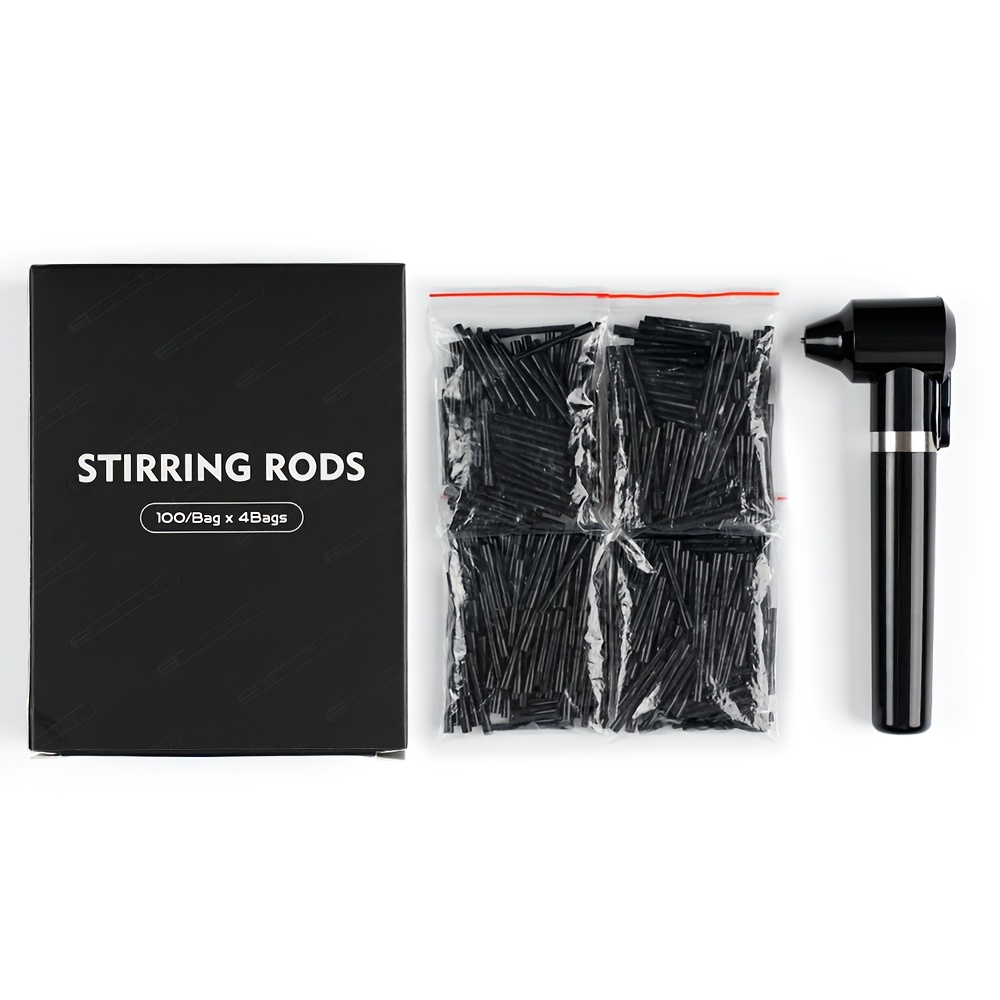 TEMU 1 Set Tattoo Ink Mixer, Ink Mixer Agitator Machine, With 400pcs Mixing Sticks, Dye Sticks, Permanent Makeup Tools, Prevent From Depositing For A Long Time, Tattoo Accessories Supplies