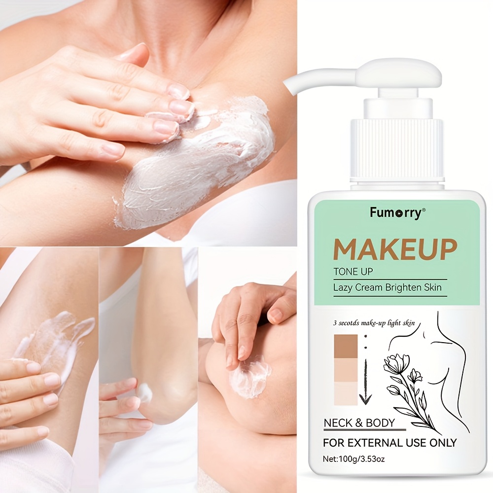 [Neck & Body Make up Tone up Cream], 100g Brightening Cream - Real-Time Beauty, Cool Moisturize Light Beige & Brighten - for Face, Neck, Armpits, Thigh& More