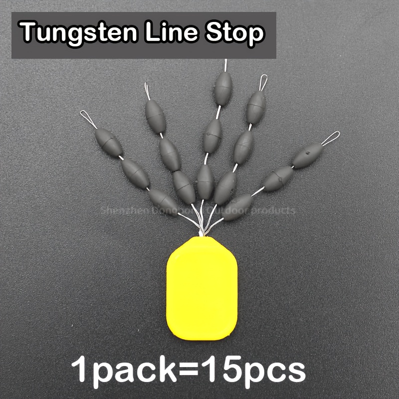 TEMU 1 Pak = 15 stuks Karper Vissen Accessoires Lijn Stop Loodjes Hooklink Vis Stop Kralen Haar Karper Rig Chod Kralen Terminal Tackle