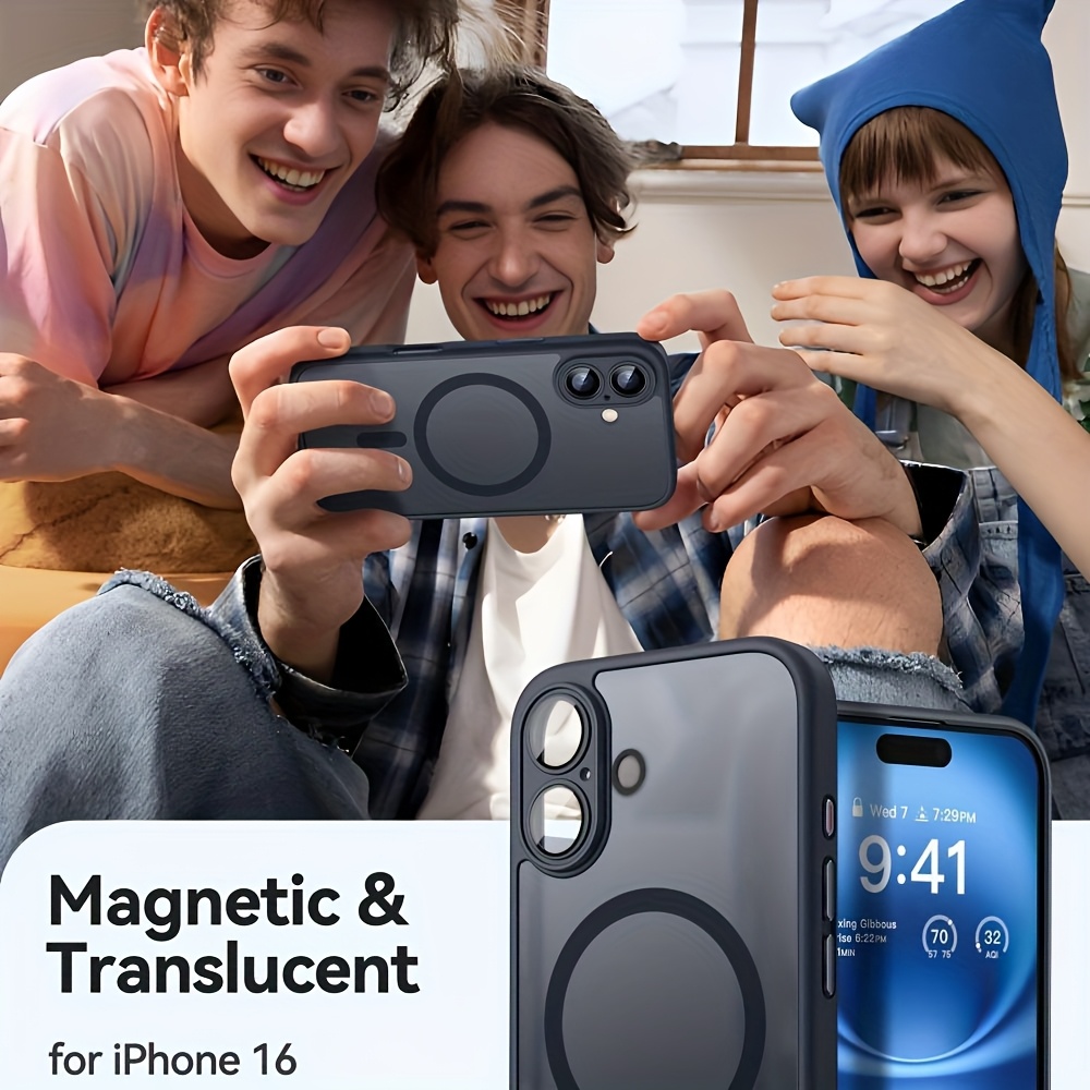Coque Blindée Pour IPhone 16E - Protection Renforcée Appareil Photo - Bleu