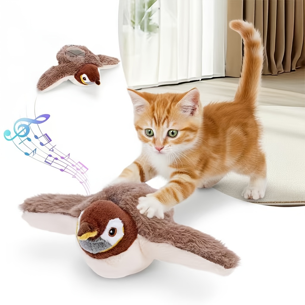 1 Pet Jitterbug Cat Toy, a Pet Boredom-Relieving Interactive Artifact, Automatically Shakes And Makes Sounds, Polyester Fiber Is Soft And Bite-Resistant, Suitable for Indoor Exercise Activities for Large, Medium, And Small Cats