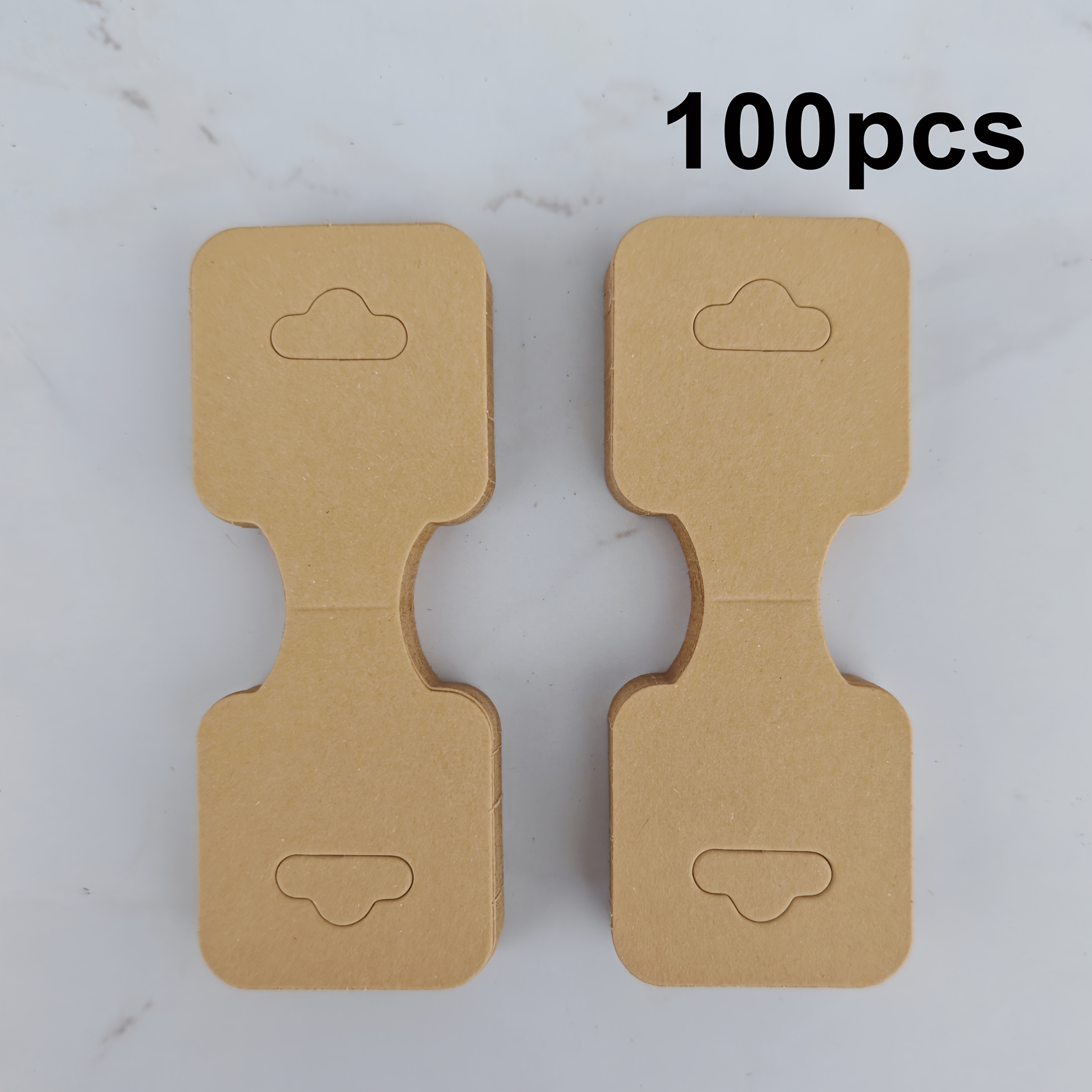 TEMU 100pcs/50pcs, Jewelry Display Packaging Cards, Suitable For Showcasing Items Like Necklaces, Bracelets, Bangles, Headbands, Keychains, Etc., For