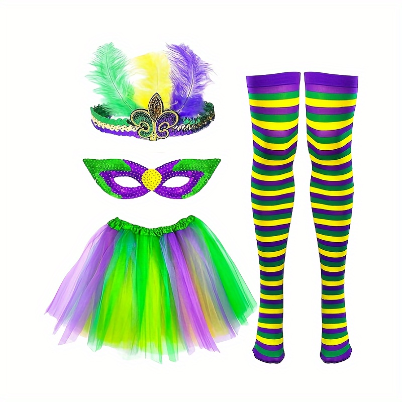Pegasus Costume Domino Vénitien Pour Adulte - Vert Pailleté, Cape, Capuche Et Masque Inclus