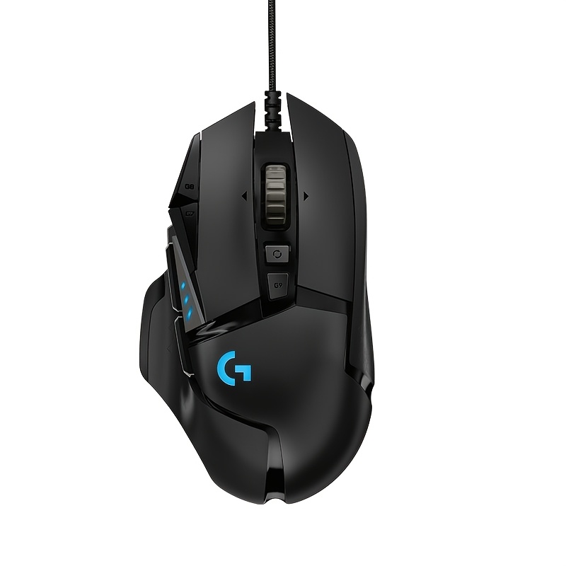 TEMU Wired Gaming Mouse Suitable For Pc, Computer, Laptop - Right-handed Optical With Hero Technology, , Plastic For Pc Gamers, Compatible For Tech