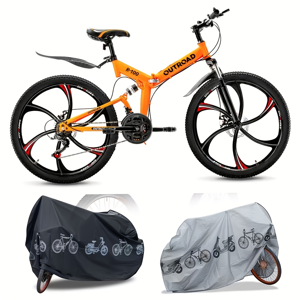 High-quality Bicycle Cover, Suitable For Electric Bikes, Mountain Bikes, And Motorcycles. Suitable For All , And Carry.