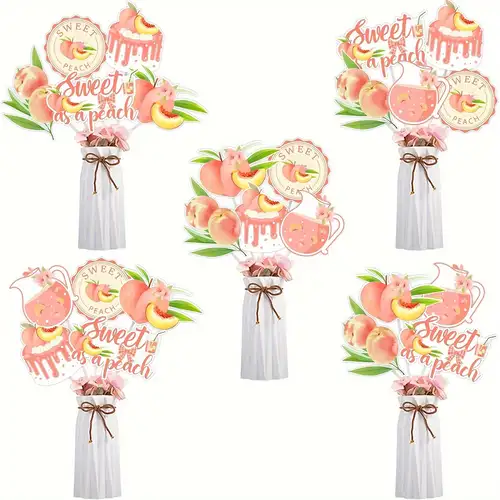 Peach Birthday Decorations - Temu
