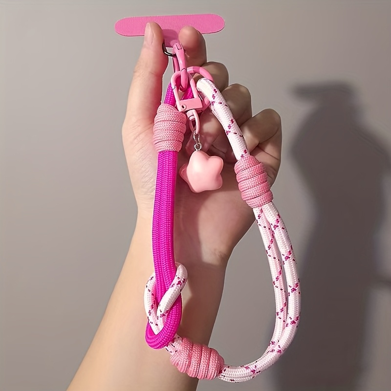 TEMU Cordón Corto de para Teléfono, Correa Muñeca Accesorio Cámara Bolsa Encanto Llavero
