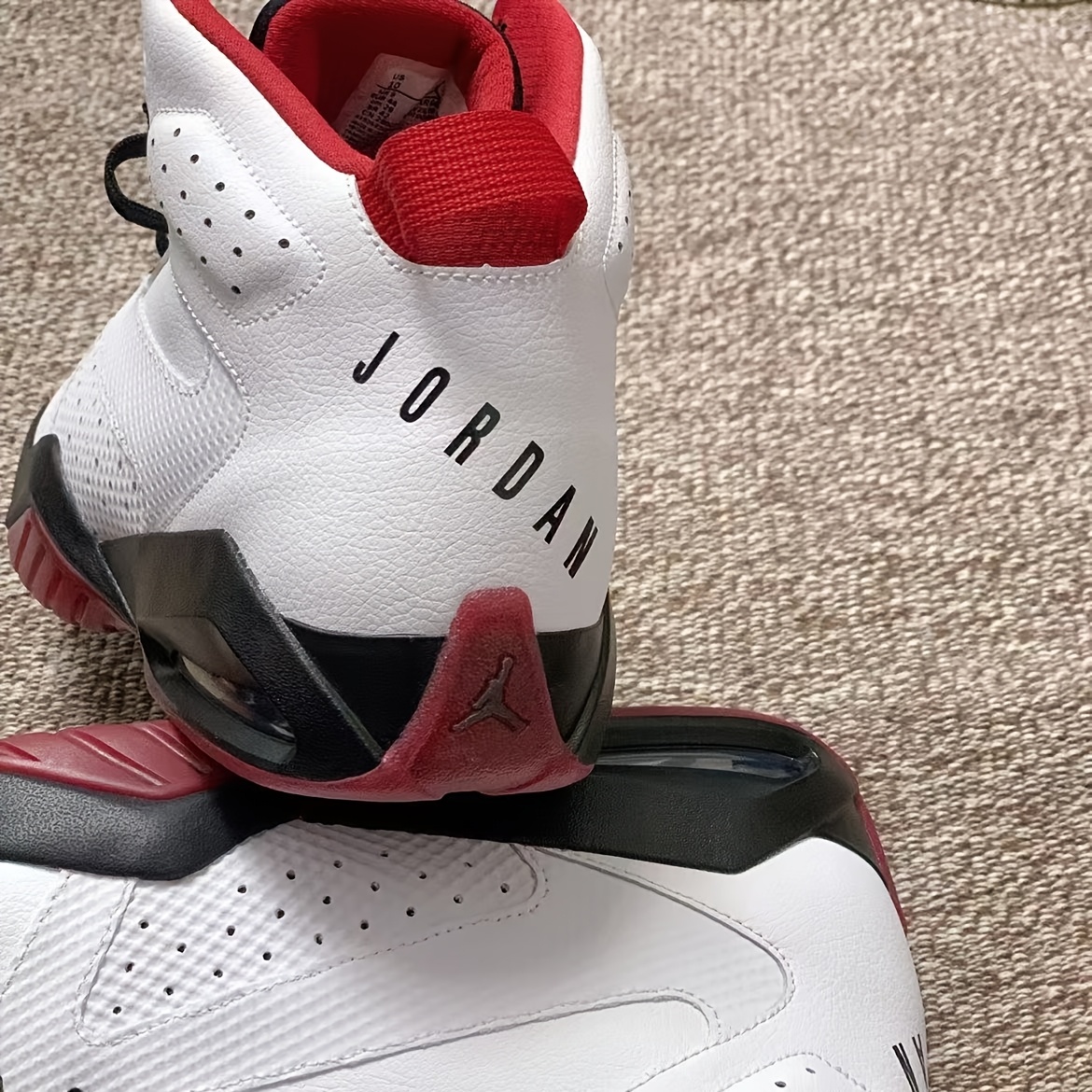 Jordan Lift Off Mid Men'S Basketball Shoes - Retro Aj6-Inspired Design with Synthetic Upper, Zoom Air Cushioning And Durable Traction Outsole in White/Black/Red