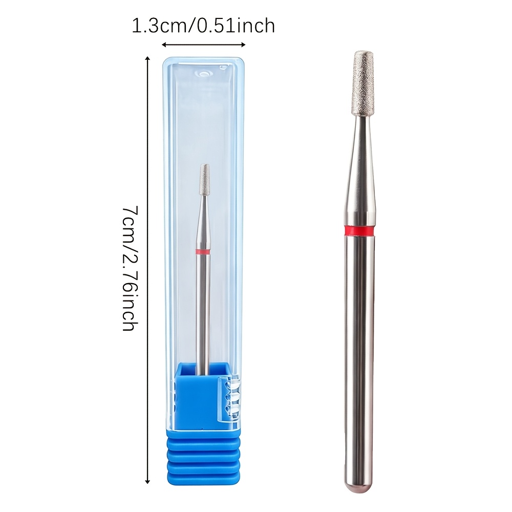 Nail Drill Bits Oval & Cylinder Cuticle Clean Bits, Fine Grit