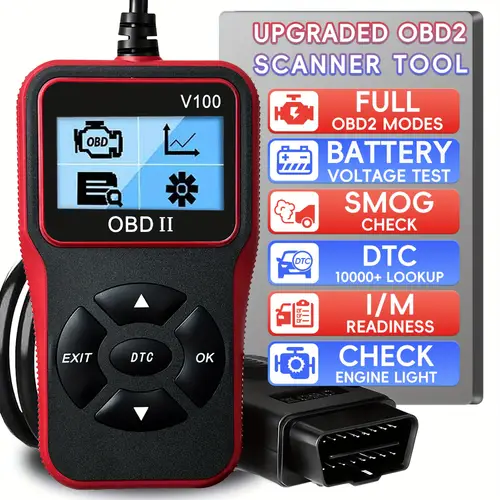 scanner diagnostic tool car code reader for cars and trucks check engine code reader scanner with reset i m readiness for all cars