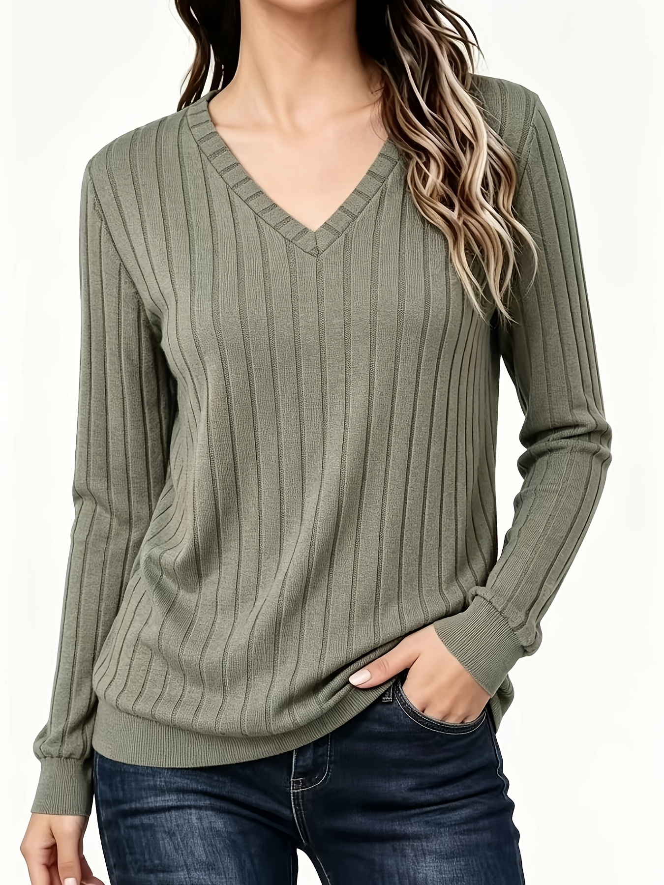 Stina Gebreid V-hals shirt