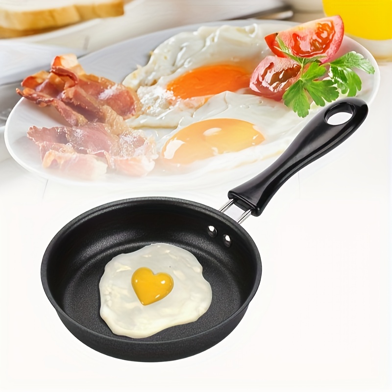 

1pc Compact Mini Frying Pan, Portable Egg Cooker For Induction & Gas Stove, Pc Material, Ideal For Breakfast, Lunch, Dinner & Outdoor Cooking, Kitchen & Camping Essential