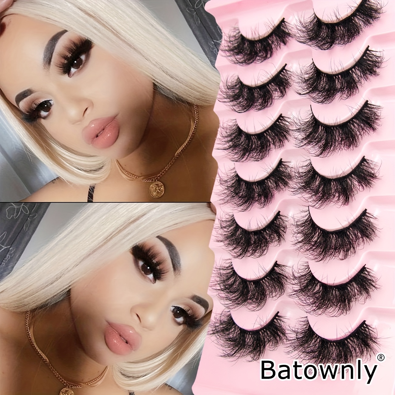Image of 7 Pairs Of False Eyelashes, Thick, Fluffy, Dramatic Style, Exaggerated, Eyelash Extensions Ranging From 6-20mm, Suitable For , Parties, And Festive Occasions Phs-2530